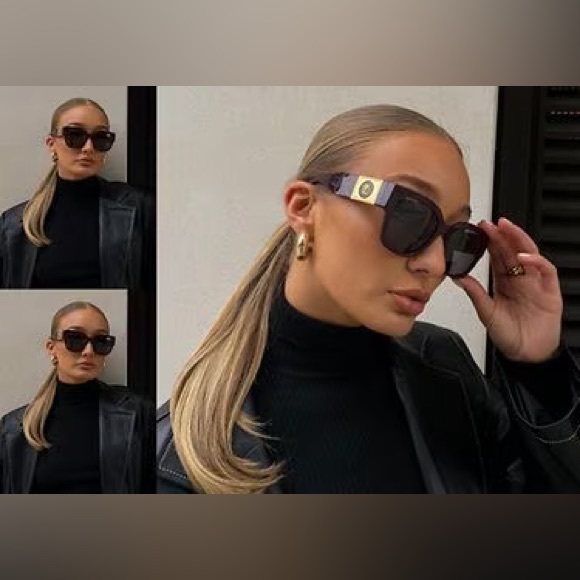 New - Versace VE4437U 108/73Havana/ Dark Brown54mm Sunglasses